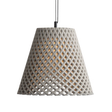 Golden 2419-14 GCT - Golden Lighting Clarus 14in Integrated LED Pendant in Grey Cement